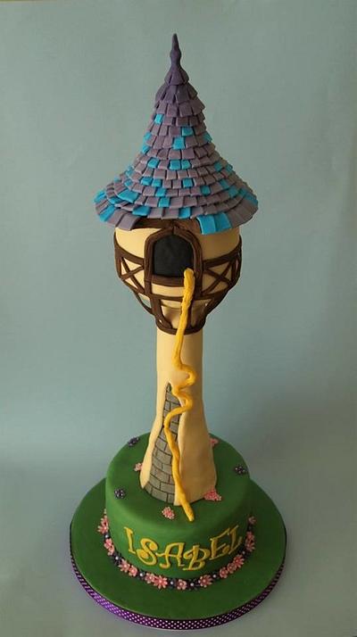 Tangled Tower Cake  - Cake by Cathy's Cakes