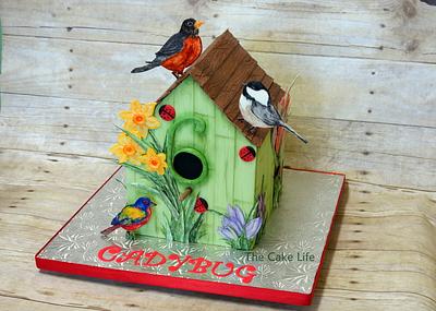 Bird house cake - Cake by The Cake Life