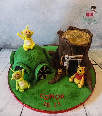 Winnie the Pooh meets the Teletubbies! - Cake by Little Cake Fairy Dublin