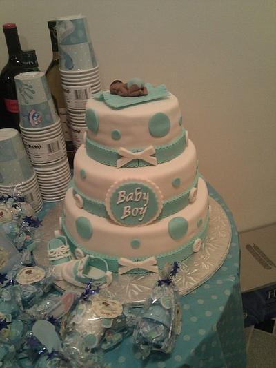 Baby and Booties  - Cake by KAT