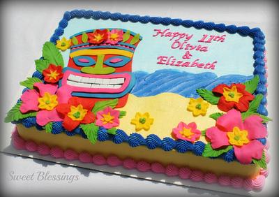 Luau Cake - Cake by SweetBlessings