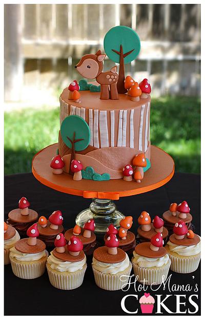 Woodland Baby Shower - Cake by Hot Mama's Cakes