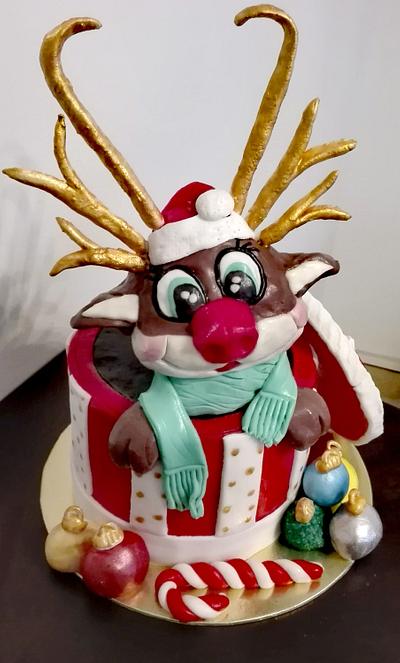 the reindeer new year cake - Cake by Passant87