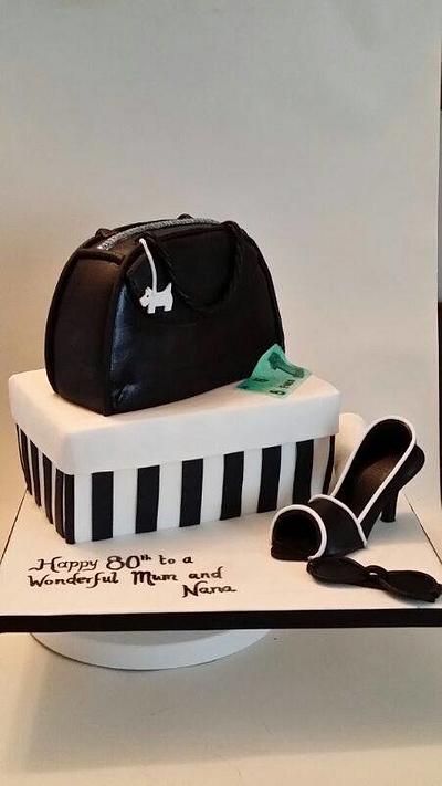 handbag and shoe box - Cake by Cakey Barmy