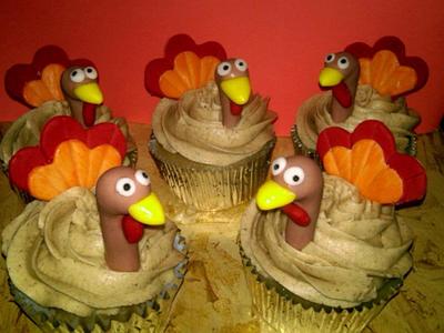 Turkey cupcakes - Cake by Random Acts of Sweetness