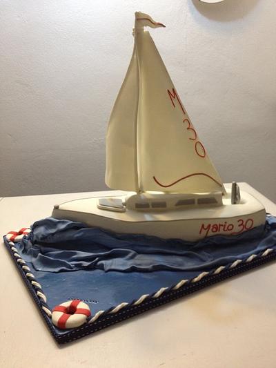 Sailing boat cake - Cake by GrammyCake