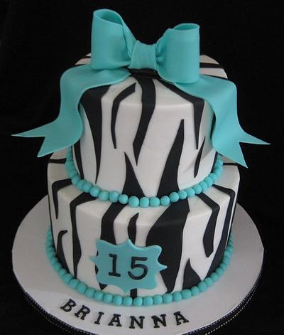 Bows and Zebra - Cake by Lchris