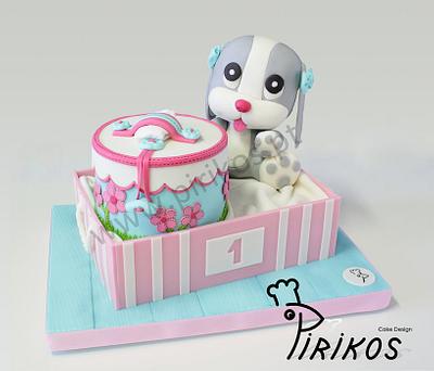Puppy and his box, in a box ! - Cake by Pirikos, Cake Design