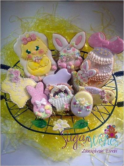 A Basket Full Of Easter - Cake by Tina Tsourtsoulas