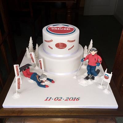 Chel-Ski cake - Cake by Canoodle Cake Company