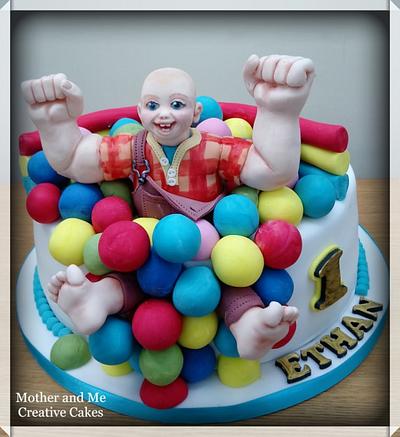 Baby Ethan as Wreck it Ralph  - Cake by Mother and Me Creative Cakes