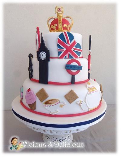 I love London - Cake by Sara Solimes Party solutions