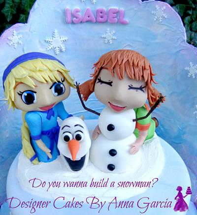 Frozen Do you want to build a Snowman? - Cake by Designer Cakes by Anna Garcia
