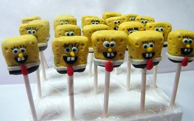 spongebob cakepops - Cake by Julie Manundo 