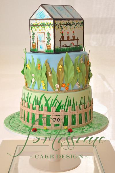 Greenhouse Garden Cake - Cake by Tortissime Cake Design