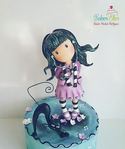 Gorjuss girl  - Cake by Şule 