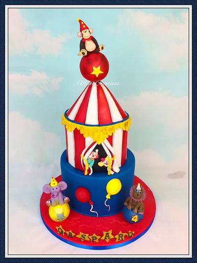 Circus cake by Madl créations - Cake by Cindy Sauvage 
