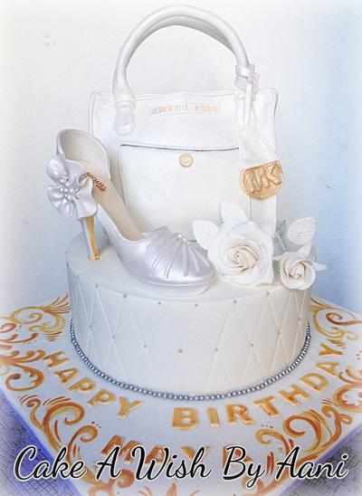 Mk bag and shoe cake - Cake by Aani