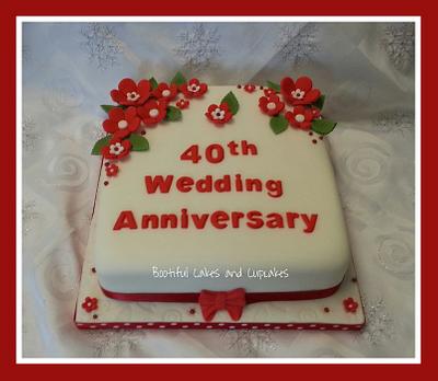 Ruby Wedding - Cake by bootifulcakes