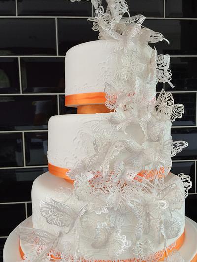 Butterfly wedding cake - Cake by Paul of Happy Occasions Cakes.