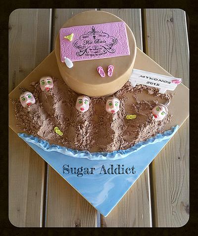 Enjoying the sun  - Cake by Sugar Addict by Alexandra Alifakioti