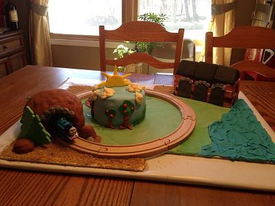Thomas the tank engine  - Cake by Megan