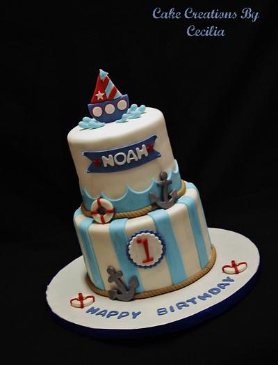 Nautical Cake - Cake by CakeCreationsCecilia