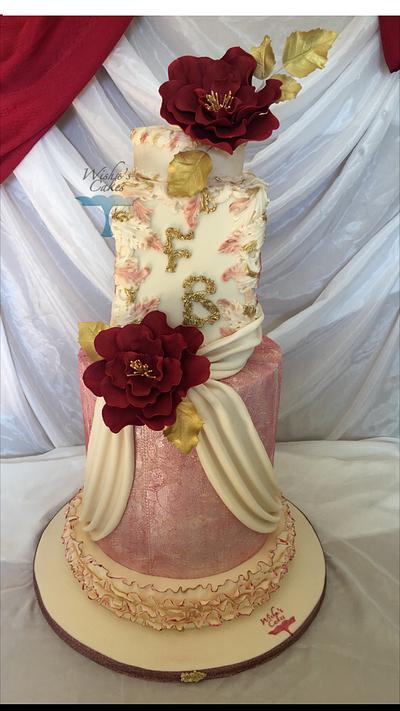 RED ROMANCE - Cake by wisha's cakes