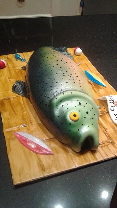 trout fish cake  - Cake by Manon