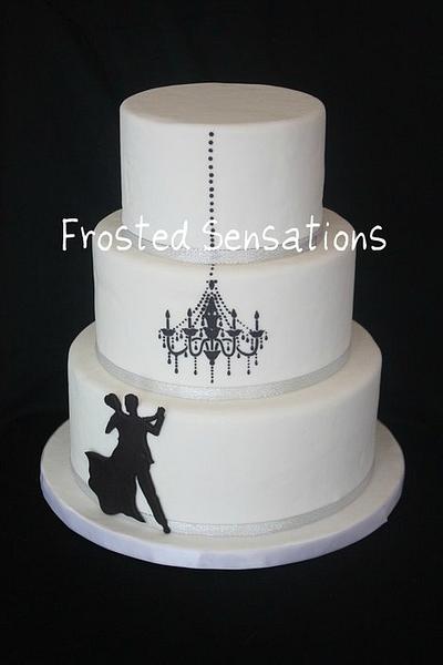 chandelier wedding cake - Cake by Virginia