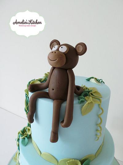 Little monkey baby shower - Cake by Helen Ward