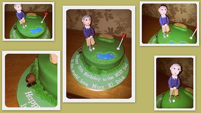 Golfer cake  - Cake by Amanda Parry