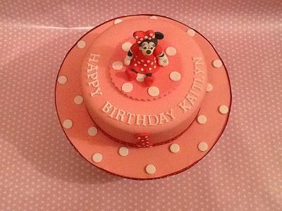 Minnie Mouse first birthday cake - Cake by K Cakes