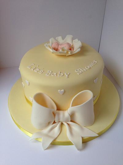 Simple Baby Shower Cake - Cake by Suzi Saunders