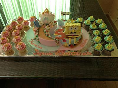 twin birthday cake - Cake by wisha's cakes