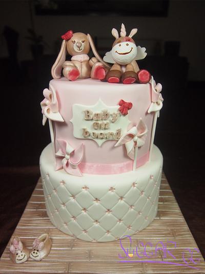 baby shower cake - Cake by suGGar GG
