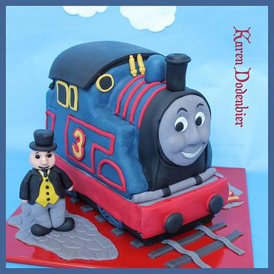 Thomas the tank engine! - Cake by Karen Dodenbier