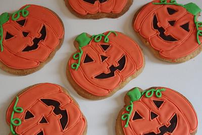 Halloween Pumpkin Cookies - Cake by Strawberry Lane Cake Company