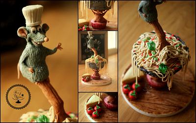 Ratatoullie (Gravity Defying Cake) - Cake by Slice of Heaven By Geethu