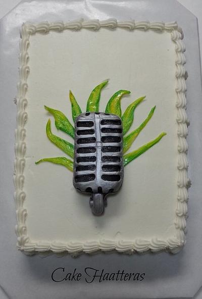 Microphone Tattoo Groom's Cake - Cake by Donna Tokazowski- Cake Hatteras, Martinsburg WV