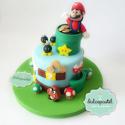 Mario Bros. Cake - Cake by Dulcepastel.com