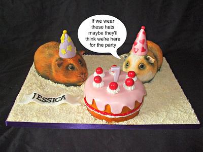 Sculpted guinea pig cakes - Cake by acakefulofcharacter