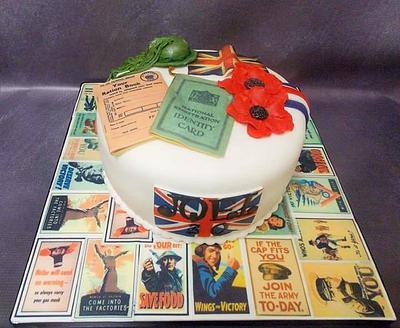 World war 2 themed cake. - Cake by Marvs Cakes