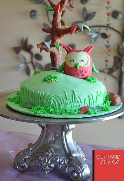 Owl Baby Shower for Anna Martlie - Cake by Cup & Cakes