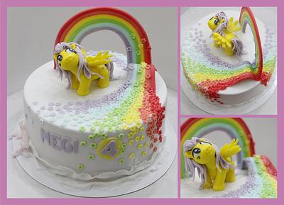 My little pony cake with rainbow - Cake by cakebysaska