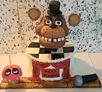 five nights at Freddys cake - Cake by  Pink Ann's Cakes