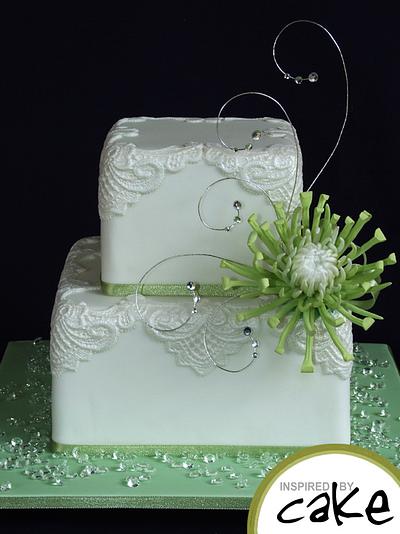 Spider Chrysanthemum with a little Bling! - Cake by Inspired by Cake - Vanessa
