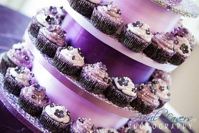 Purple wedding - Cake by Valley Kool Cakes (well half of it~Tara)