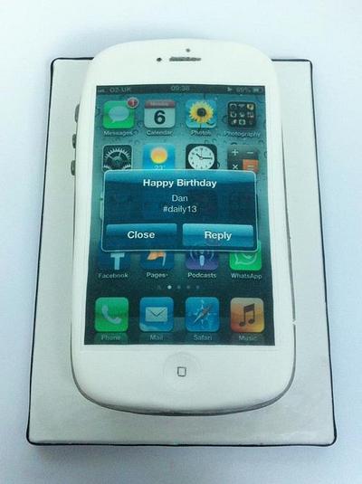 Personalised iphone Cake - Cake by Claire Lawrence