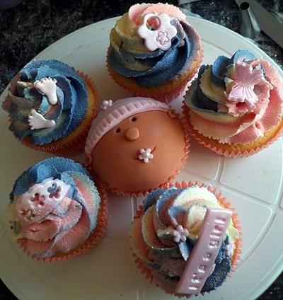 Baby Shower Cupcakes x - Cake by Elise Page